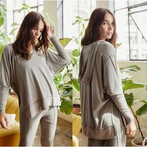 NEW! Free People Movement 'Soul Circle' Long Sleeve Top in GRAY (XS)